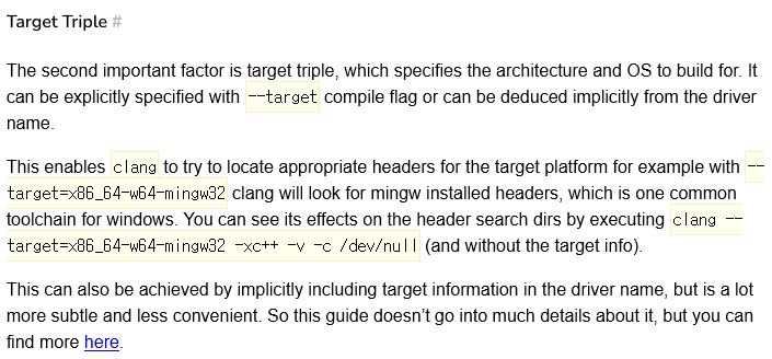 target triple