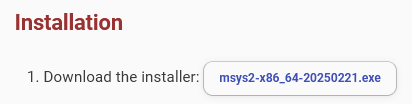 install msys2
